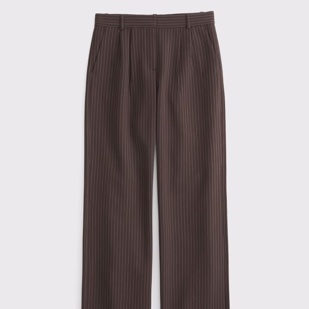 A&F Sloane Low Rise Tailored Wide Leg Pant